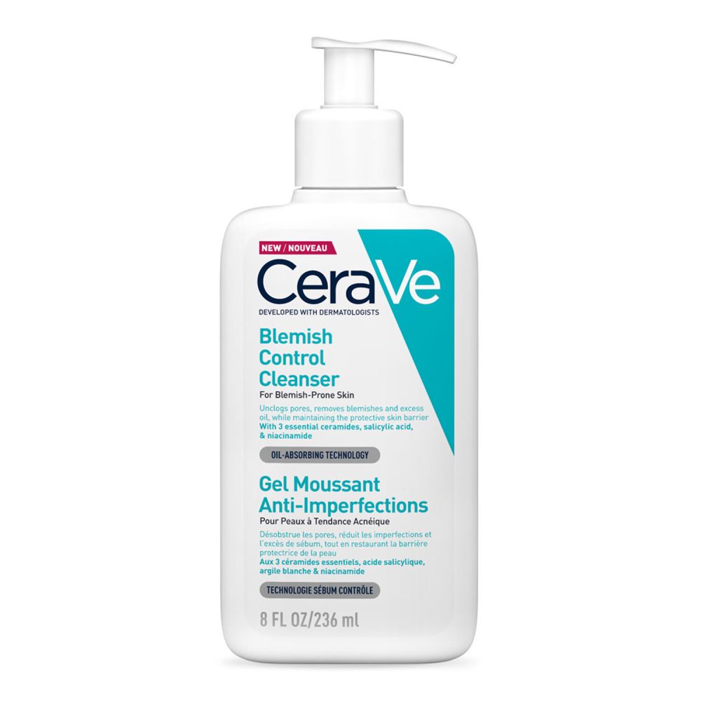333787578405 ژل شستشو سراوی Cerave پوست چرب | کنترل چربی و درمان جوش موثر | حجم 236 میل - تصویر 1