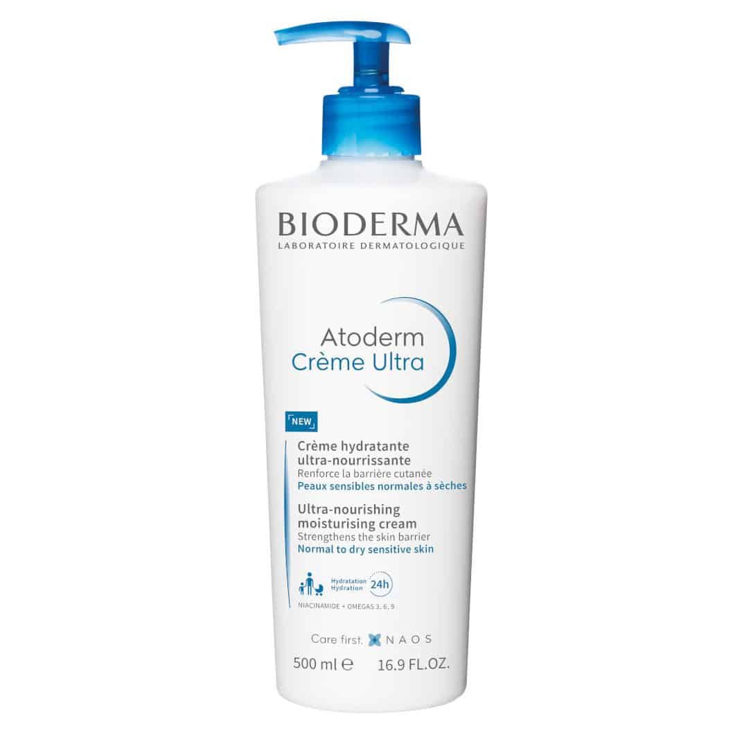 3701129805343 کرم مرطوب کننده بایودرما Bioderma مدل Atoderm | حفاظت ۲۴ ساعته و ترمیم سد پوست خشک و حساس | حجم 500 میل - تصویر 1