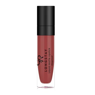 رژ لب مایع مات و بادوام گلدن رز شماره 19| Golden Rose Liquid Matte Lipstick | رنگ جذاب و ماندگاری بالا بدون ترک روی لب | 03 میل