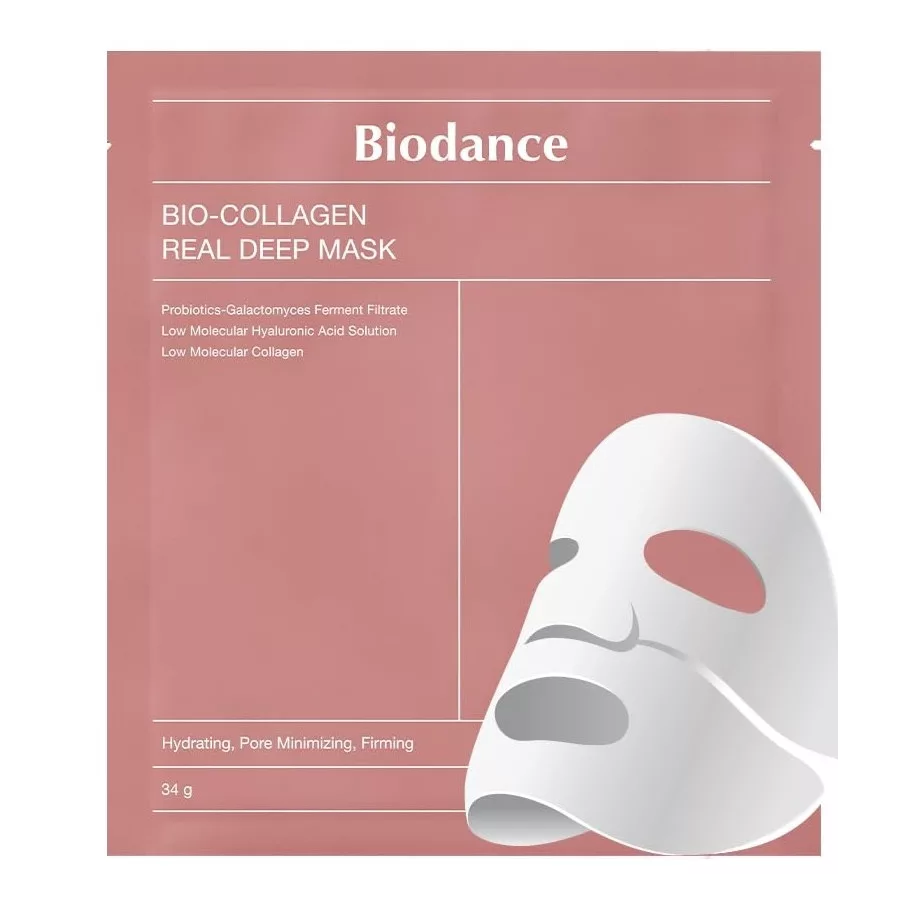 8809937360834 ماسک ورقهای کلاژنساز ضد چروک و سفتکننده بایودنس Biodance | تقویتکننده الاستیسیته و جوانساز پوست | وزن ۳۴ گرم - تصویر 1