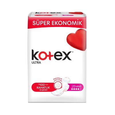 نوار بهداشتی کوتکس Kotex مدل Ultra | جذب بالا، راحتی بیشتر و محافظت طولانی‌مدت | بسته 16 عددی