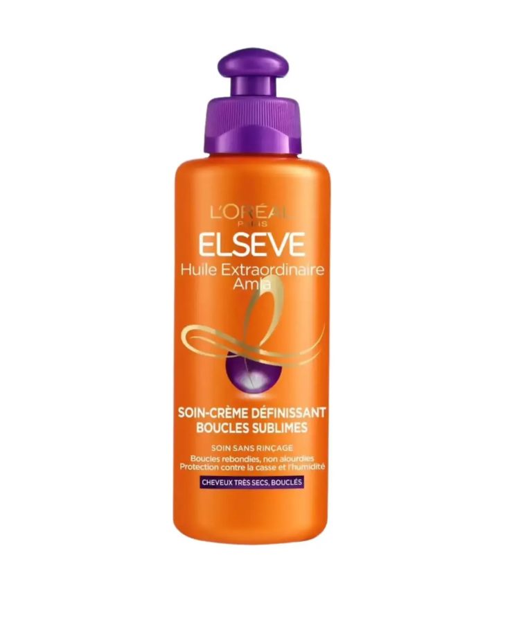 کرم مو لورال LOREAL سری ELSEVE مدل HUILE EXTRAORDINAIRE AMLA مناسب موهای فر