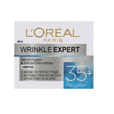 کرم روز ضدچروک و آبرسان و کلاژن لورال LOREAL مدل WRINKLE EXPERT مناسب +35 سال