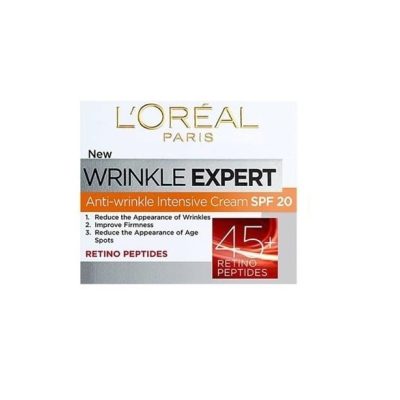 کرم روز ضدچروک رتینول لورال LOREAL مدل WRINKLE EXPERT مناسب +45 سال با SPF 20
