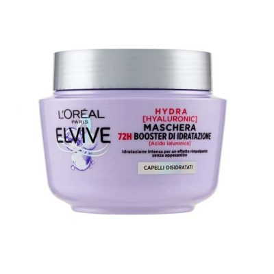 ماسک مو آبرسان لورال LOREAL سری ELVIVE مدل 72H BOOSTER DI IDRATAZIONE حاوی هیالورونیک اسید