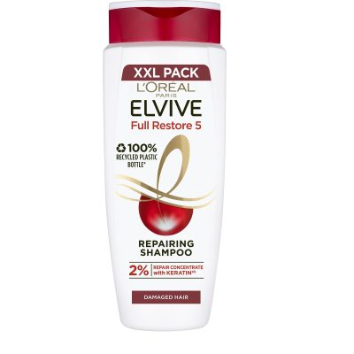 شامپو لورال LOREAL سری ELSEVE مدل FULL RESTORE 5 مناسب موهای آسیب دیده و ضعیف