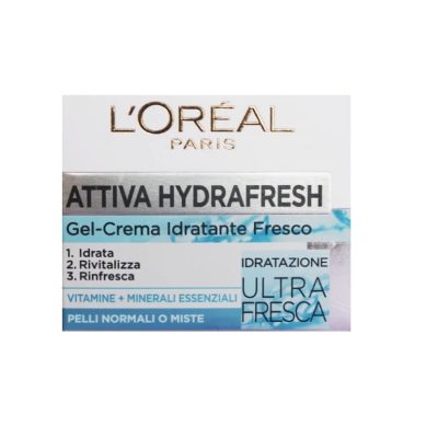 ژل کرم آبرسان لورال LOREAL مدل ATTIVA HYDRAFRESH مناسب پوست مختلط و چرب