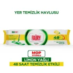 دستمال مرطوب مخصوص تی فیری Fairy | قابل شستشو با رایحه لیمو تازه | بسته 50 عددی