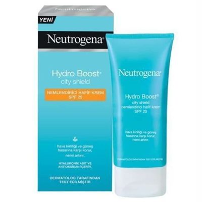 ضد آفتاب آبرسان نوتروژینا Neutrogena مدل Hydro Boost City Shield | آبرسانی عمیق، محافظت در برابر آفتاب و آلودگی شهری | 50 میل