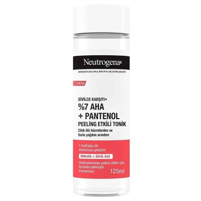 تونر ضد جوش و لایه‌بردار پلاس نوتروژینا Neutrogena | کاهش جوش، پاکسازی عمقی و لایه‌برداری ملایم پوست | 125 میل