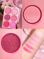 پالت رژگونه 6 رنگ شیگلم Sheglam مدل Floral Flush رنگ Blushing Bouquet | پیگمنت بالا، ترکیب‌پذیری آسان و جلوه طبیعی روی گونه | 6 رنگ - Image 2