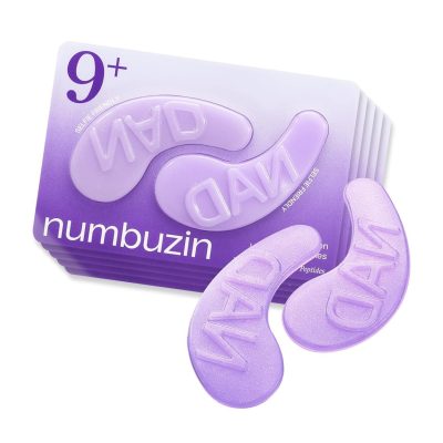 پچ دور چشم نامبوزین Numbuzin مدل No.9 NAD+ + 50 Peptides & Collagen | کاهش چین‌وچروک، آبرسانی عمیق و لیفتینگ دور چشم | بسته 5 عددی