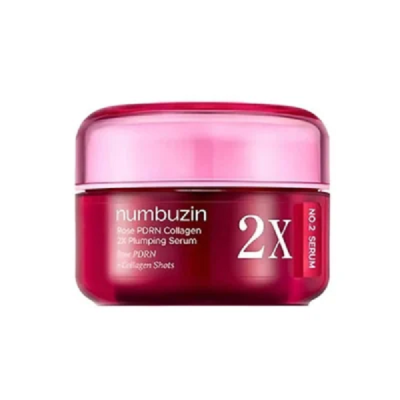کرم ضد چروک و حجم‌دهنده پوست نامبوزین Numbuzin مدل No.2 Rose PDRN Collagen 2X | لیفتینگ قوی، افزایش حجم و تقویت الاستیسیته پوست | 30 میل