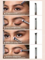 ست براش شیگلم Sheglam | مدل Glam Fam | مجموعه 8 عددی براش حرفه‌ای برای آرایش کامل و دقیق | مجموعه کامل مناسب برای انواع محصولات آرایشی | ابعاد و طراحی ارگونومیک برای استفاده راحت - Image 2