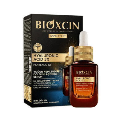 سرم آبرسان بیوکسین Bioxcin | حاوی هیالورونیک اسید و پانتنول | آبرسانی عمیق و طولانی مدت پوست، افزایش لطافت و شادابی، کاهش خطوط ناشی از خشکی | 30 میل