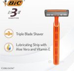 خودتراش بیک Bic سه لبه | اصلاحی روان و دقیق با تیغه‌های تیز و با دوام، طراحی شده برای راحتی و جلوگیری از خراشیدگی پوست | بسته 6 عددی - Image 2