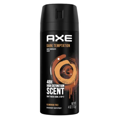 اسپری بدن آقایان آکس Axe | مدل Dark Temptation | خوشبو کننده و ضد تعریق با رایحه جذاب شکلاتی | حجم 150 میل