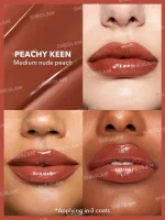 حجم دهنده لب شیگلم Sheglam مدل Pout Perfect | رنگ Peachy Keen | نمای نهایی براق و جذاب - Image 2