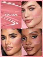 رژ گونه مایع شیگلم Sheglam | رنگ Real Deal | بافت سبک و پخش‌پذیری آسان | جلوه‌ای طبیعی و شاداب روی گونه‌ها | 5.2 میل - Image 2