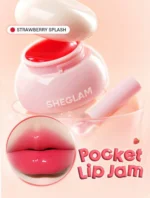 مربای لب شیگلم Sheglam | مدل Hydra Jelly Pocket Lip Jam | رنگ Strawberry Splash | آبرسان و نرم کننده لب با بافت ژله‌ای - Image 4