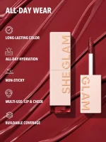 تینت لب مایع شیگلم Sheglam مدل Level Up | پوشش یکدست و رنگدهی عالی - Image 2