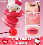 رژ گونه چند منظوره شیگلم Sheglam سری Hello Kitty | رنگ Purr-ty | با قابلیت چندکاره و درخشش جذاب - Image 2