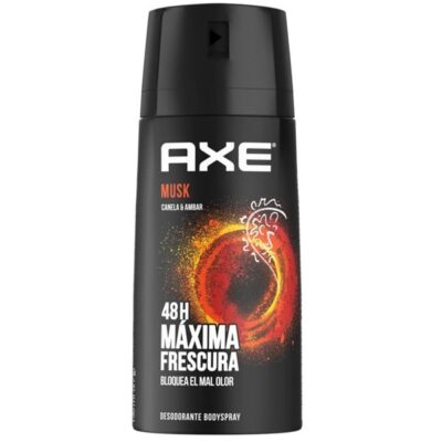 اسپری بدن آقایان آکس Axe | مدل Musk | خوشبو کننده و ضد تعریق با رایحه گرم مشک | حجم 150 میل