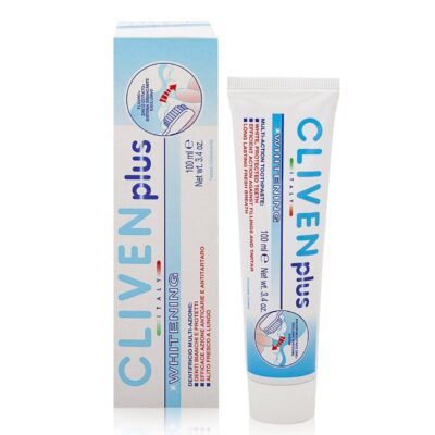 خمیر دندان کلیون CLIVEN | مدل سفید کننده (Whitening) | پاک کننده قوی لکه‌ها و سفید کننده دندان‌ها | 100 میل