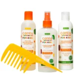 نرم کننده داخل حمام کودک کنتو Cantu | فرمولاسیون ملایم و آبرسان برای موهای فر لطیف کودکان، کمک به باز کردن گره‌ها و افزایش نرمی مو | 237 میل - Image 3
