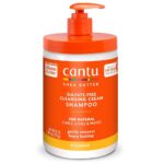 شامپو بدون سولفات شی باتر کنتو Cantu | پاک‌کننده ملایم و بدون سولفات، مناسب موهای فر و خشک، کمک به حفظ رطوبت طبیعی مو، کاهش وز و خشکی | 709 گرم