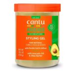 ژل مو حالت دهنده و آبرسان موهای فر کنتو Cantu | حاوی روغن آووکادو | تقویت کننده رطوبت و آبرسانی موهای فر، کمک به افزایش ماندگاری حالت، کاهش وز و پرپشتی کنترل شده | 524 گرم