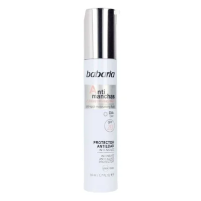 فلوئید روز ضد لک و چروک باباریا Babaria | مدل Anti-Spot SPF20 | ضد لک و ضدچروک | محافظت روزانه در برابر آفتاب همراه با کمک به کاهش لک‌های پوستی | 50 میل