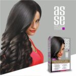 کیت رنگ مو بدون آمونیاک آسه Asse  دو تیوپه | پوشش دهی کامل و رنگ موی یکدست و ماندگار | شماره 4.0 - Image 2