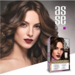 کیت رنگ مو بدون آمونیاک آسه asse دو تیوپه | رنگی دهی و پوشش طبیعی مو | شماره 6.0 - Image 2