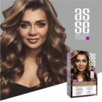کیت رنگ مو بدون آمونیاک آسه asse دو تیوپه | پوشش طبیعی و یکنواخت موها | شماره 7.0 - Image 2
