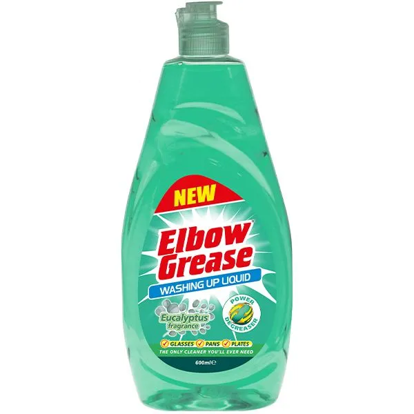 0000000000044 مایع ظرفشویی دستی البو گریس Elbow Grease | رایحه اکالیپتوس | شوینده قوی با خاصیت چربیزدایی بالا | حجم ۶۰۰ میل - Image 1