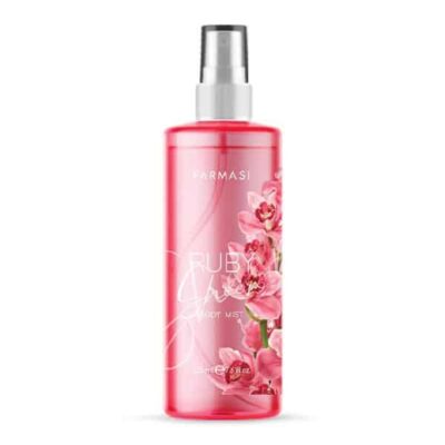 بادی میست فارماسی Farmasi | رایحه Ruby Sheer | خوشبوکننده و طراوت‌بخش بدن | ۲۲۵ میل