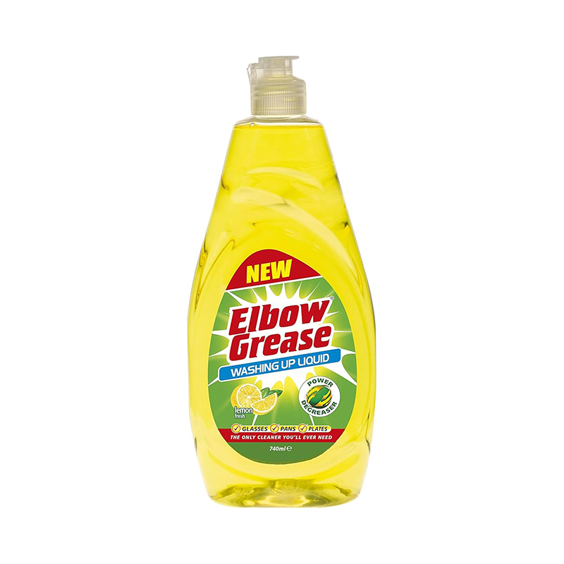 5053249252735 مایع ظرفشویی دستی البو گریس Elbow Grease | رایحه لیمو | شوینده قوی با خاصیت چربیزدایی بالا | حجم ۶۰۰ میل - Image 1