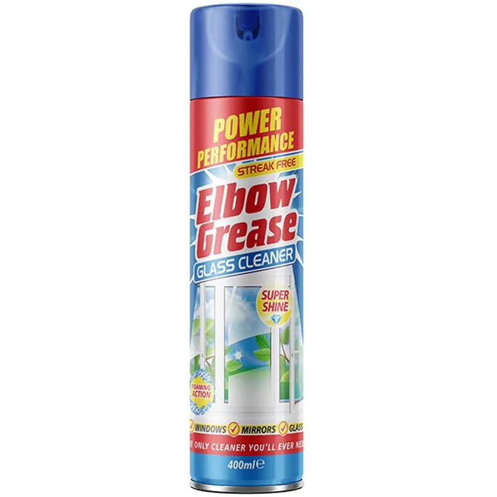5053249270425 شیشهپاککن فومی البو گریس Elbow Grease | فرم فومی | تمیزکننده و براقکننده سطوح شیشهای و آینهها | حجم ۴۰۰ میل - Image 1