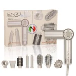 سشوار، فر کننده، صاف کننده و حالت دهنده چند منظوره انزو پروفشنال Enzo | مدل EN-6208 | ست کامل مراقبت از مو با 8 تکه کاربردی