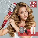 سشوار چندمنظوره ۴ کاره انزو پروفشنال Enzo | مدل Perfect Style (EN-6225) | ست کاربردی برای خشک‌کردن و حالت‌دهی مو - Image 3
