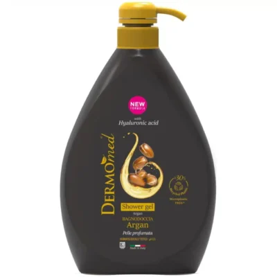 شامپو بدن درمومد DERMOmed | مدل Argan Oil روغن آرگان | پاک‌کننده و مغذی پوست | 1000 میل