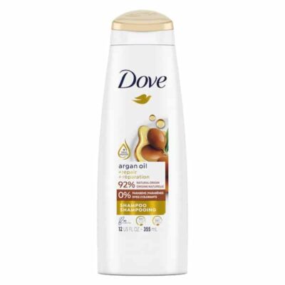 شامپو مو داو Dove | مدل حاوی روغن آرگان | تغذیه‌کننده و نرم‌کننده مو | ۴۰۰ میل