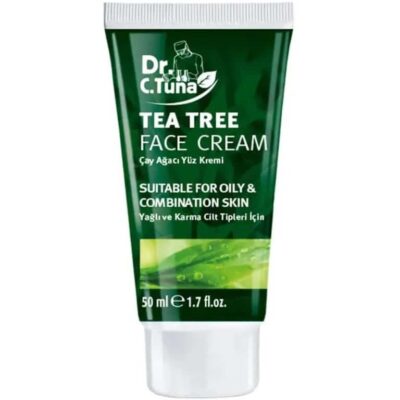 کرم آبرسان ضد جوش دکتر سی‌تونا Dr.C.Tuna | مدل Tea Tree | عصاره درخت چای | کنترل چربی و تسکین پوست‌های مستعد جوش | ۵۰ میل (تیوپی)
