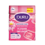 صابون گلیسیرینه دورو Duru | مدل Flower Infusion | شوینده مرطوب‌کننده با رایحه گل‌های بهاری | بسته ۴ عددی ۶۰۰ گرم - Image 2