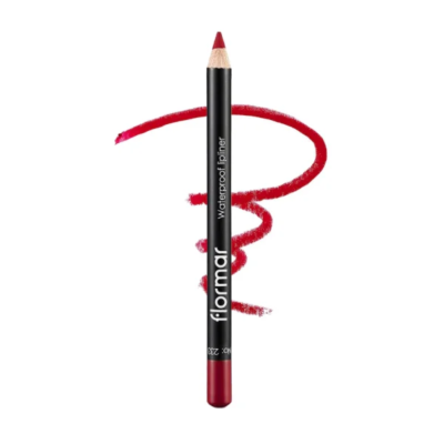 مداد لب ضد آب فلورمار Flormar | مدل Waterproof Lipliner | بافت نرم و ماندگاری بالا | شماره 233 رنگ Dramatic Red