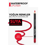 مداد لب ضد آب فلورمار Flormar | مدل Waterproof Lipliner | بافت نرم و ماندگاری بالا | شماره 233 رنگ Dramatic Red - Image 2