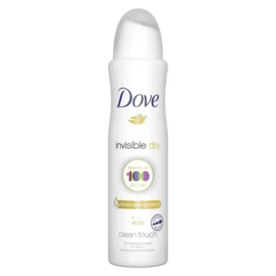 اسپری دئودورانت زنانه داو Dove | مدل Invisible Dry | جلوگیری از لک روی لباس و محافظت طولانی‌مدت | ۲۵۰ میل