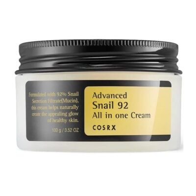 کرم مرطوب کننده کوزارکس COSRX | مدل Advanced Snail 92% | بازسازی کننده و مرطوب کننده پوست | 100 گرم
