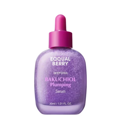 سرم ضد چروک و جوانساز اکوال‌بری EQQUALBERRY | مدل Bakuchiol Plumping Serum | کمک به افزایش خاصیت ارتجاعی و کاهش علائم پیری پوست | ۳۰ میل